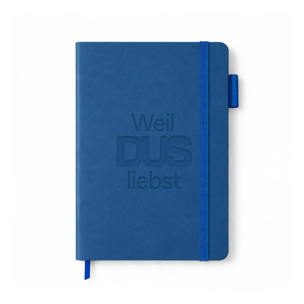 Notizbuch A5 „Weil DUS liebst“ – Made in Germany